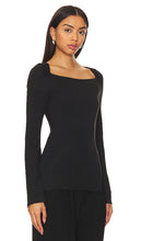 Rue Sophie Megan Knit Top in Black