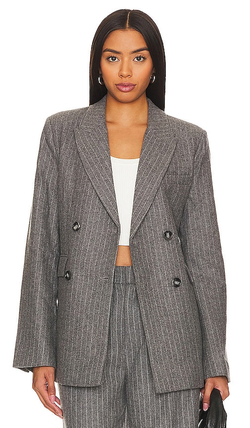 Rue Sophie Roen Suit Jacket in Grey