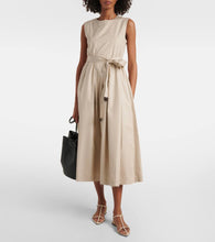 'S Max Mara Amina pleated cotton midi dress