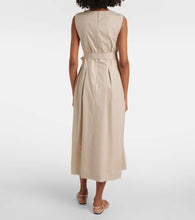 'S Max Mara Amina pleated cotton midi dress