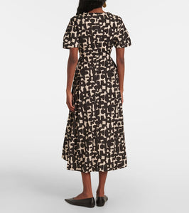 'S Max Mara Callas printed cotton poplin midi dress