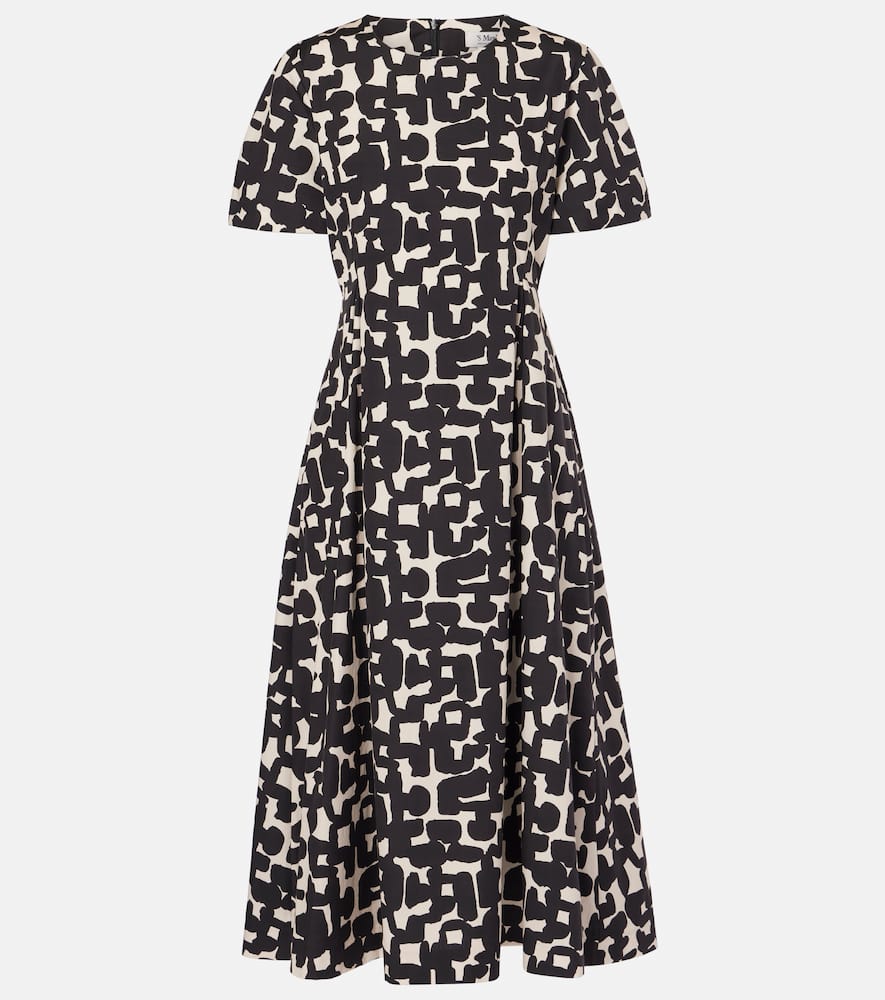 'S Max Mara Callas printed cotton poplin midi dress