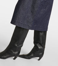 'S Max Mara Cotton-blend denim shift dress