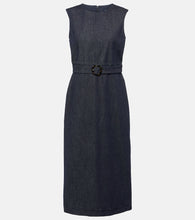'S Max Mara Cotton-blend denim shift dress. Max Mara 棉混纺牛仔连衣裙