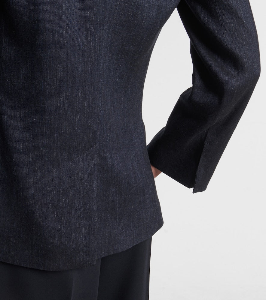 'S Max Mara Derna linen-blend twill blazer