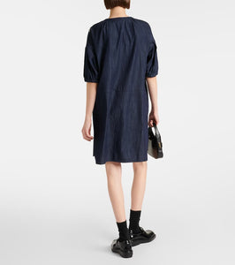 'S Max Mara Embroidered denim minidress