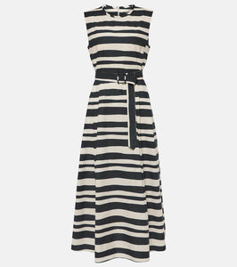 'S Max Mara Esmeralda striped cotton midi dress