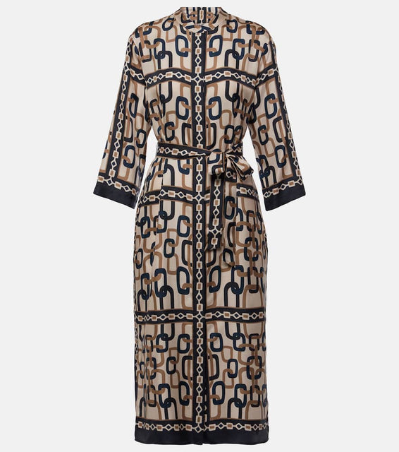 'S Max Mara Falesia printed twill midi dress