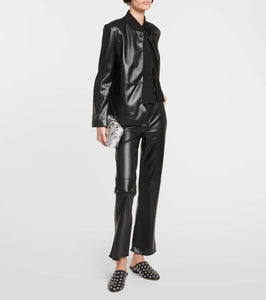 'S Max Mara Festoso faux leather jacket