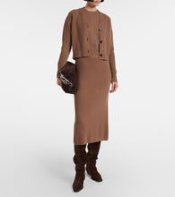 'S Max Mara Just ribbed-knit wool and cashmere midi skirt