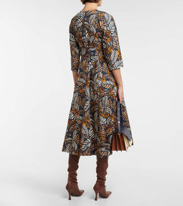 'S Max Mara Mantide printed cotton midi dress