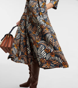 'S Max Mara Mantide printed cotton midi dress