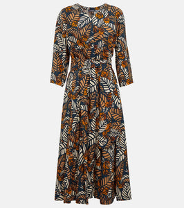 'S Max Mara Mantide printed cotton midi dress