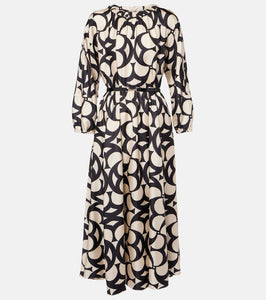 'S Max Mara Nina silk twill maxi dress