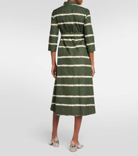 'S Max Mara Olanda striped cotton midi dress
