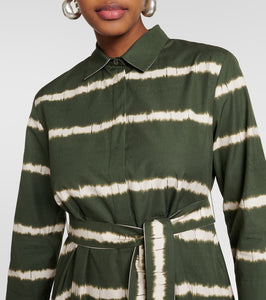 'S Max Mara Olanda striped cotton midi dress