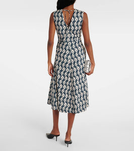 'S Max Mara Ovidio cotton-blend poplin midi dress