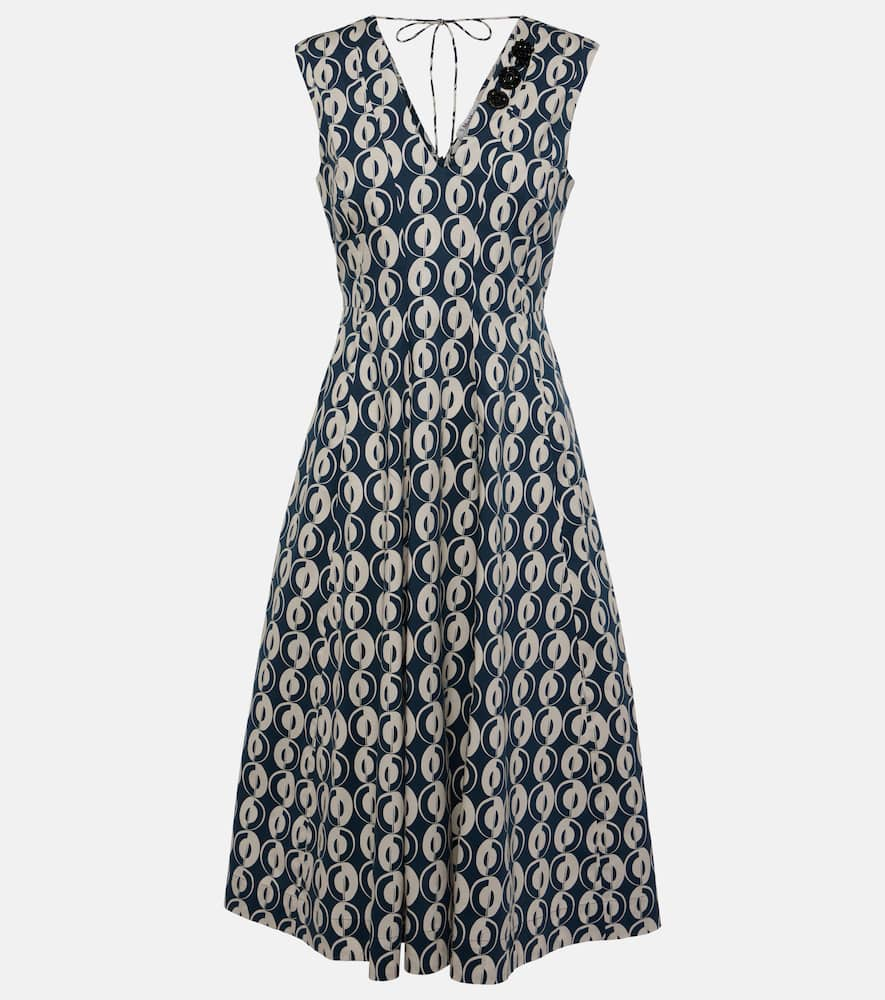 'S Max Mara Ovidio cotton-blend poplin midi dress