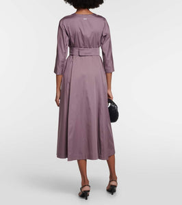 'S Max Mara Pleated cotton midi dress