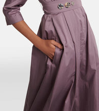 'S Max Mara Pleated cotton midi dress