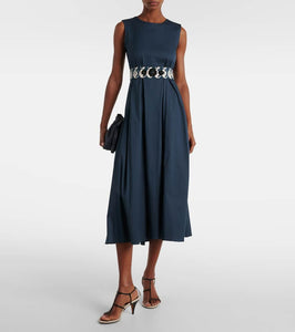 'S Max Mara Preston cotton-blend poplin midi dress