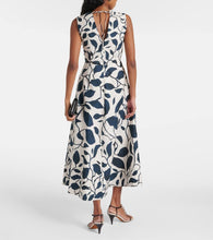 'S Max Mara Printed cotton poplin midi dress