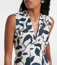 'S Max Mara Printed cotton poplin midi dress