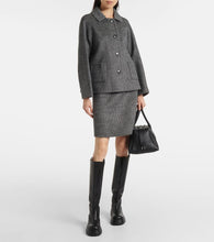 'S Max Mara Sorriso houndstooth wool and mohair-blend jacket