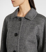 'S Max Mara Sorriso houndstooth wool and mohair-blend jacket