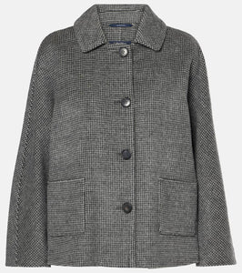 'S Max Mara Sorriso houndstooth wool and mohair-blend jacket