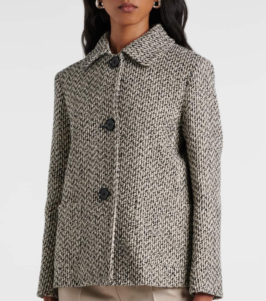 'S Max Mara Wool and cotton-blend jacket