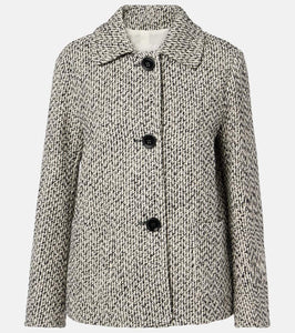 'S Max Mara Wool and cotton-blend jacket