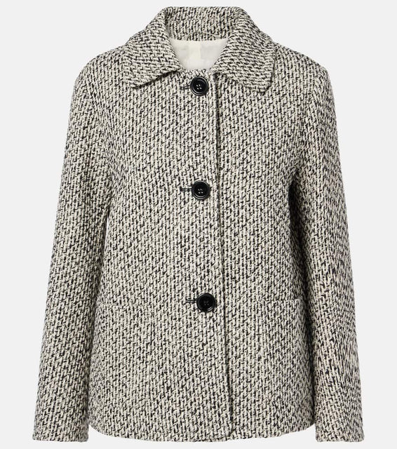 'S Max Mara Wool and cotton-blend jacket