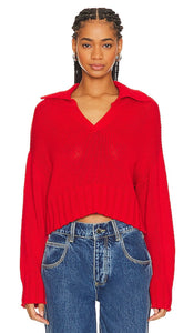 SABLYN Julie Sweater in Red - SABLYN Julie Pull en Rouge - SABLYN Julie 红色毛衣 - SABLYN Julie Pullover in Rot - SABLYN 줄리 스웨터레드 색상 - Maglione SABLYN Julie in rosso