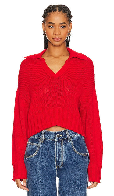 SABLYN Julie Sweater in Red - SABLYN Julie Pull en Rouge - SABLYN Julie 红色毛衣 - SABLYN Julie Pullover in Rot - SABLYN 줄리 스웨터레드 색상 - Maglione SABLYN Julie in rosso