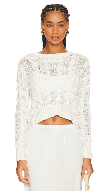 SABLYN Sydney Sweater in White - SABLYN Sydney Pull en Blanc - SABLYN Sydney 白色毛衣 - SABLYN Sydney Pullover in Weiß - SABLYN 시드니 스웨터화이트 색상 - Maglione SABLYN Sydney in bianco