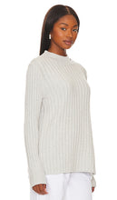 St. Agni Deconstructed Rib Knit Jumper in Light Grey