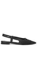 Sam Edelman Cecelia Sling Back in Black | Black Sling Back Flats for Women