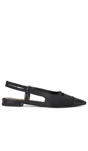 Sam Edelman Cecelia Sling Back in Black | Black Sling Back Flats for Women