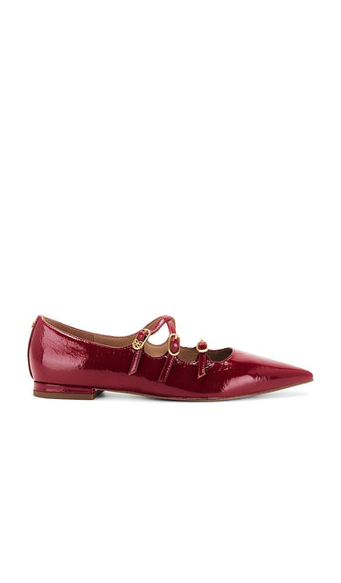 Sam Edelman Cass Mary Jane in Red | Seep Scarlet Mary Jane Flats for Women