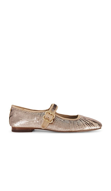 Sam Edelman Michaela Ballet Flat in Metallic Gold | Molten Gold Ballet Flats for Women
