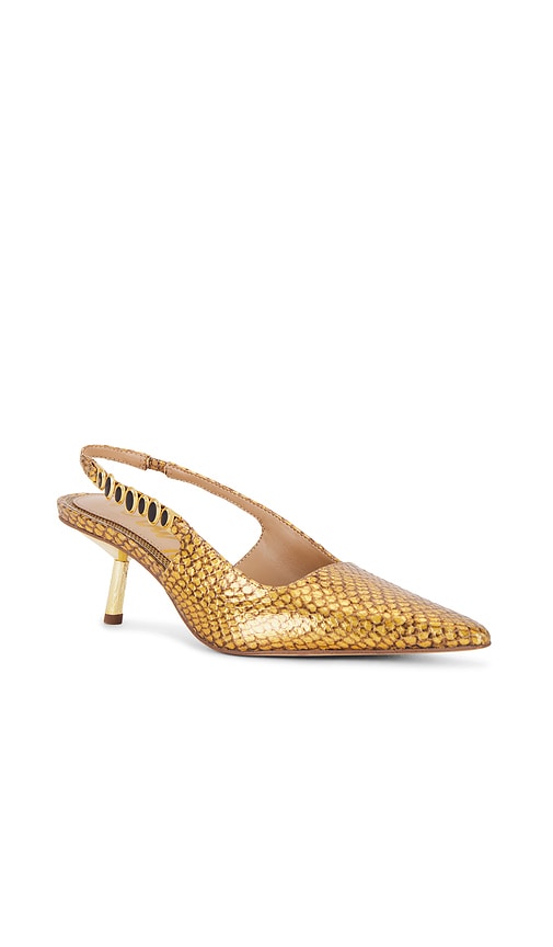 Sam Edelman Baker Heel in Metallic Gold