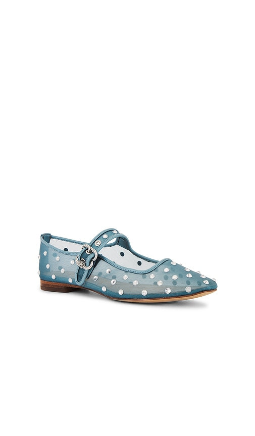 Sam Edelman Michaela Shine Flat in Blue