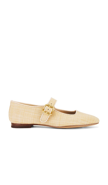 Sam Edelman Michaela Mary Jane in Tan | Bleached Beachwood & Ecru Mary Jane Flats for Women