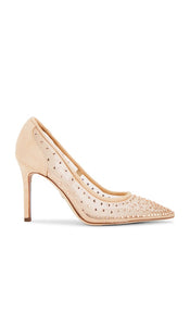 Sam Edelman Hazel Mesh Pump in Nude | Vintage Pink & Beechwood Pump Heels for Women