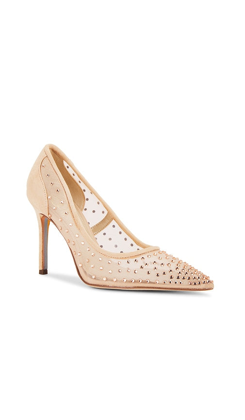 Sam Edelman Hazel Mesh Pump in Nude