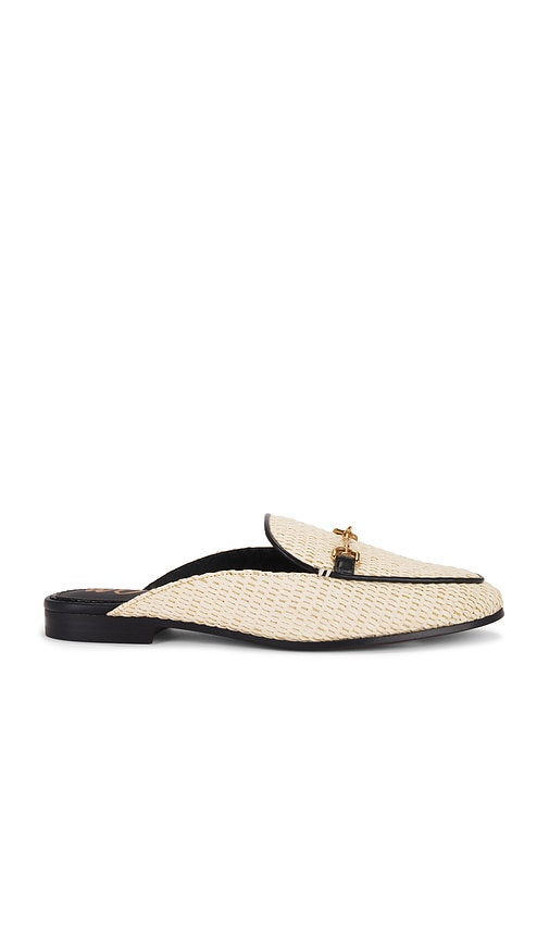 Sam Edelman Linnie Mule in Neutral | Linen Closed Toe Mules for Women
