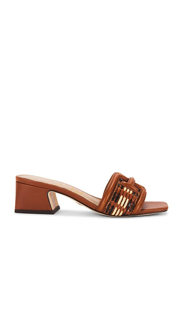 Sam Edelman Waylon Sandal in Brown | Brown Multi Heeled Sandals for Women
