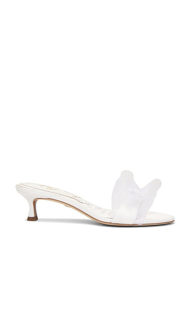 Sam Edelman Corrie Sandal in White | Bright White Heeled Sandals for Women