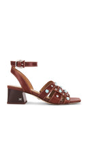 Sam Edelman Wayla 2 Sandal in Brown | Burnt Brandy Strappy Sandals for Women